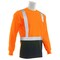 Erb Safety T-Shirt, Birdseye Mesh, Lng Slv, Class 2, 9007SB, Hi-Viz Orng/Blk, 3XL 62544